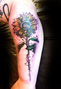 Sonnenblume Sketchy Tattoo